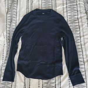 GAP long sleeve waffle crewneck